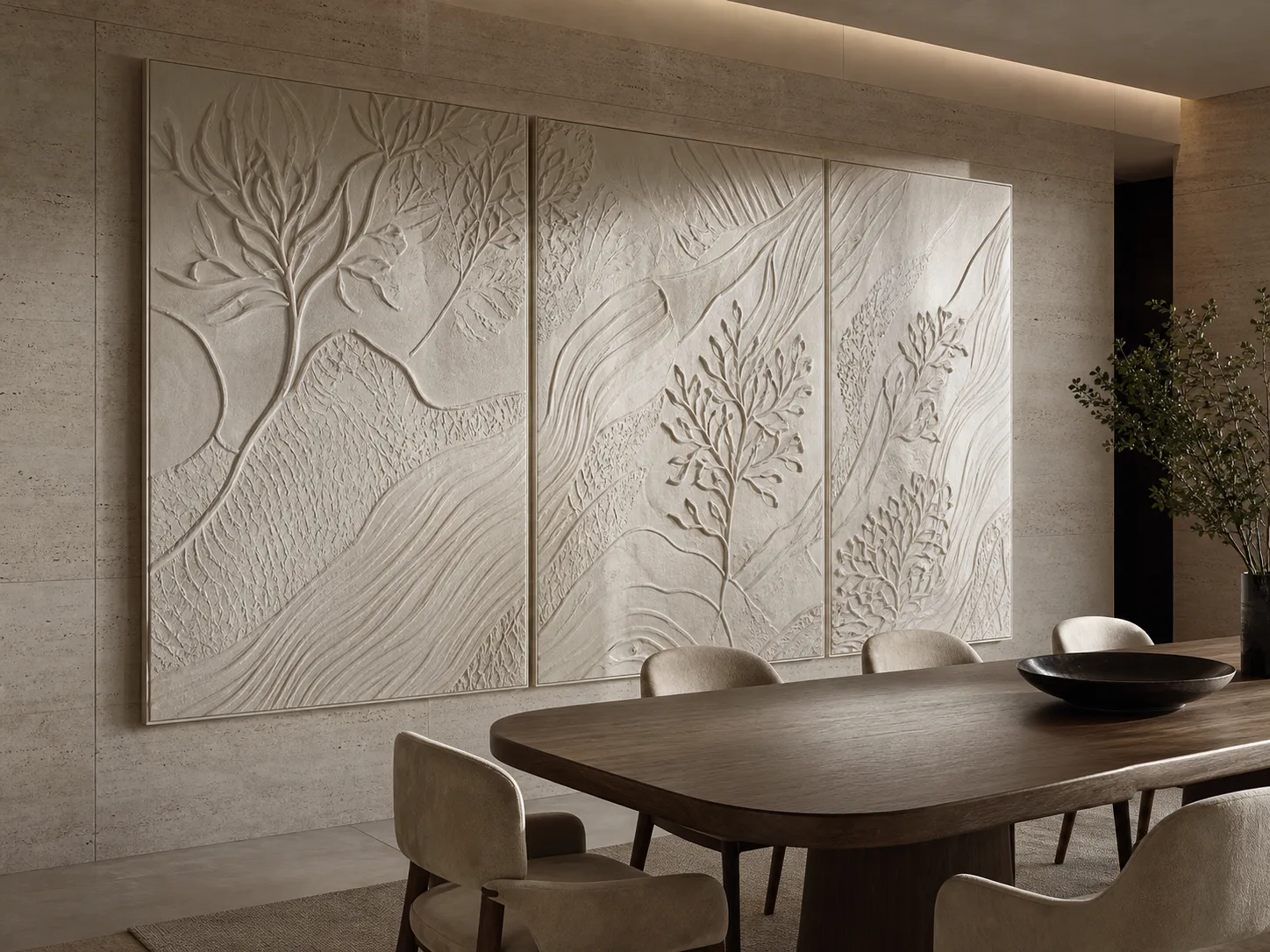 Decorative panels and reliefs