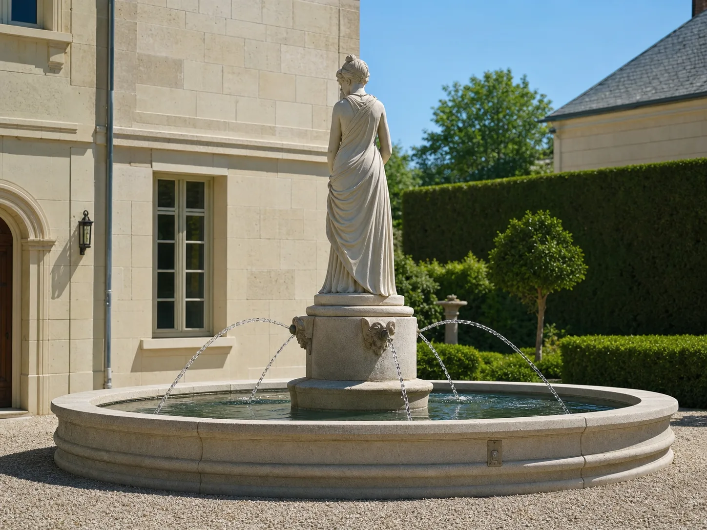 Classical fountain for a summer courtyard