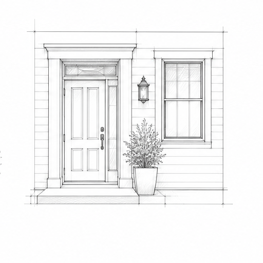 Doors & Windows architectural service sketch